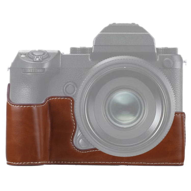 1/4 吋螺紋 PU 皮革相機半套底座，適用於 FUJIFILM GFX 50S，FUJIFILM GFX 50S 專用