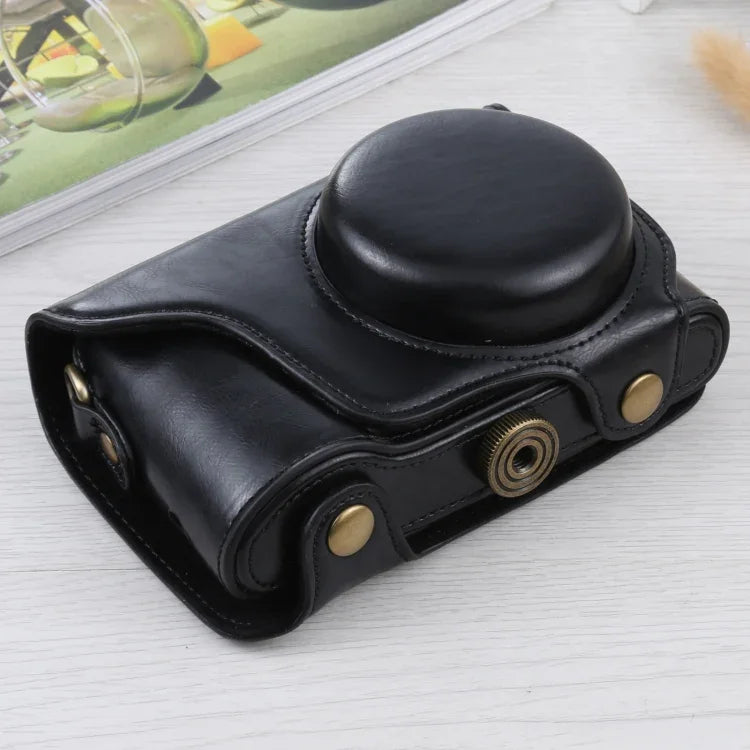 全身 PU 皮革相機包，附背帶，適用於 Samsung Galaxy Camera EK-GC100 / EK-GC110 / EK-GC200，Samsung Galaxy Camera EK-GC200 / EK-GC100 專用