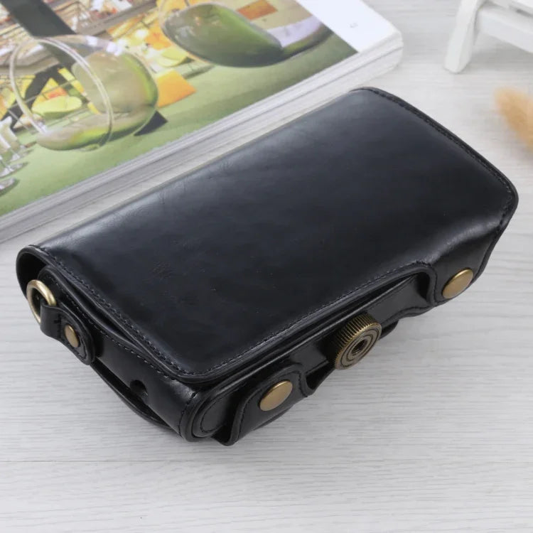 全身 PU 皮革相機包，附背帶，適用於 Samsung Galaxy Camera EK-GC100 / EK-GC110 / EK-GC200，Samsung Galaxy Camera EK-GC200 / EK-GC100 專用