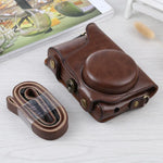 全身 PU 皮革相機包，附背帶，適用於 Samsung Galaxy Camera EK-GC100 / EK-GC110 / EK-GC200，Samsung Galaxy Camera EK-GC200 / EK-GC100 專用