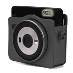 珍珠光澤 PU 皮革相機包，適用於 FUJIFILM Instax SQUARE SQ6 相機，附可調節肩帶，SQ6