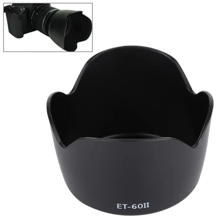 ET-60II 鏡頭遮光罩，適用於EF 55-250 IS、EF 75-300III USM、EF 90-300MM f/4-5.6 鏡頭，ET-60II