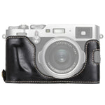 1/4 吋螺紋 PU 皮革相機半套底座，適用 FUJIFILM X100F，適用 FUJIFILM X100F