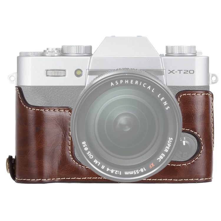1/4 吋螺紋 PU 皮革相機半套底座，適用於 FUJIFILM X-T10 / X-T20，適用於 FUJIFILM XT10，適用於 FUJIFILM XT10