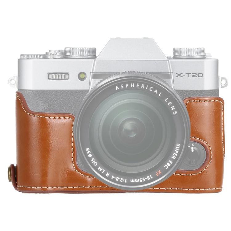 1/4 吋螺紋 PU 皮革相機半套底座，適用於 FUJIFILM X-T10 / X-T20，適用於 FUJIFILM XT10，適用於 FUJIFILM XT10