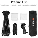 TRIOPO KS55 55 公分 Speedlite 閃光燈八角形拋物線柔光箱擴散器，帶支架手柄，KS55