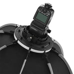 TRIOPO KS90 90公分圓頂型閃光燈八角拋物線柔光箱擴散器，附支架手把，適用於閃光燈，KS90