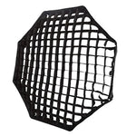 TRIOPO S65 直徑 65 公分蜂巢格柵八角形柔光箱反射擴散器，適用於工作室 Speedlite 閃光燈柔光箱，直徑 65 公分