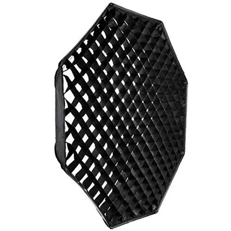 TRIOPO S120 直徑 120 公分蜂巢格柵八角形柔光箱反射擴散器，適用於工作室 Speedlite 閃光燈柔光箱，直徑 120 公分