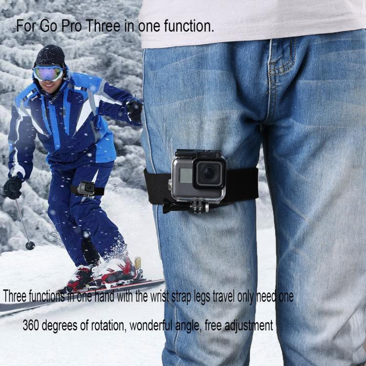 GP278 三合一手腕臂腿帶 360度旋轉支架，適用於GoPro、Insta360、DJI及其他運動相機，GP278