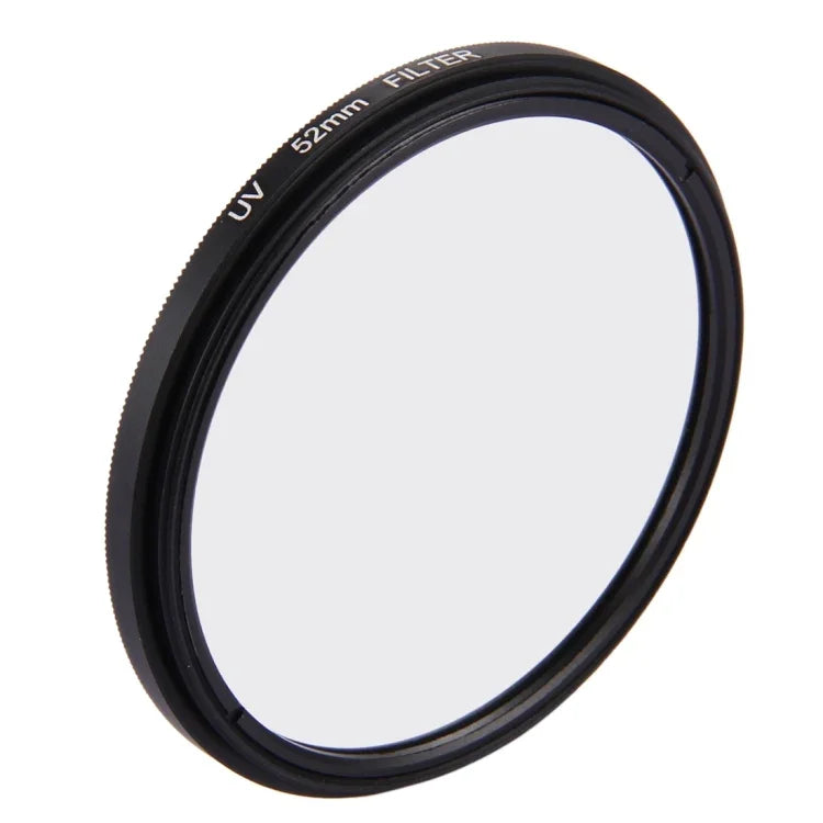52mm 三合一圓形UV鏡頭濾鏡，附蓋，適用於GoPro HERO7 Black/6/5，52mm UV鏡
