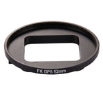 52mm 三合一圓形UV鏡頭濾鏡，附蓋，適用於GoPro HERO7 Black/6/5，52mm UV鏡