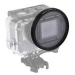 58mm 3合1 圓形 UV 鏡頭濾鏡，附蓋，適用於 GoPro HERO7 Black/6 /5，58mm UV 濾鏡