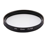 52mm 3合1 圓形 CPL 偏光鏡濾鏡，附蓋，適用於 GoPro HERO7 Black/6 /5，52mm CPL 偏光鏡