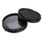 52mm 3合1 圓形 CPL 偏光鏡濾鏡，附蓋，適用於 GoPro HERO7 Black/6 /5，52mm CPL 偏光鏡