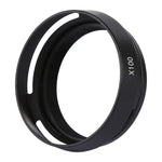 49mm 金屬通風鏡頭遮光罩，適用於 Fujifilm X100，LA-49 X100（黑色）、LA-49 X100（銀色）