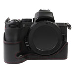 1/4英吋螺紋PU皮革相機半套底座，適用於Nikon Z50，適用於Nikon Z50