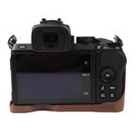 1/4英吋螺紋PU皮革相機半套底座，適用於Nikon Z50，適用於Nikon Z50