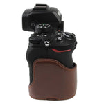 1/4英吋螺紋PU皮革相機半套底座，適用於Nikon Z50，適用於Nikon Z50