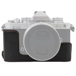 1/4英吋螺紋PU皮革相機半套底座，適用於Nikon Z fc，適用於Nikon Z fc