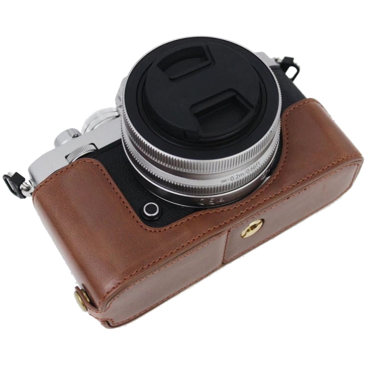 1/4英吋螺紋PU皮革相機半套底座，適用於Nikon Z fc，適用於Nikon Z fc