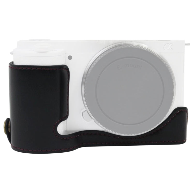 1/4英吋螺紋PU皮革相機半套底座，適用於Sony ZV-E10 / ZV-E10L，適用於Sony ZV-E10