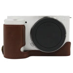 1/4英吋螺紋PU皮革相機半套底座，適用於Sony ZV-E10 / ZV-E10L，適用於Sony ZV-E10