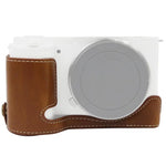 1/4英吋螺紋PU皮革相機半套底座，適用於Sony ZV-E10 / ZV-E10L，適用於Sony ZV-E10