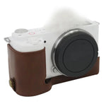 1/4英吋螺紋PU皮革相機半套底座，適用於Sony ZV-E10 / ZV-E10L，適用於Sony ZV-E10