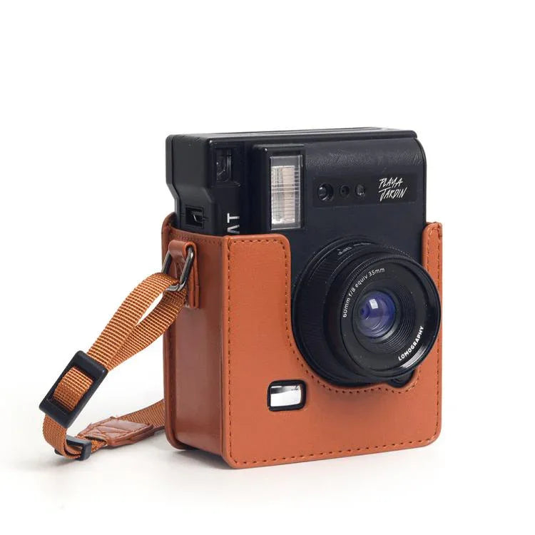 復古PU皮革相機包，適用於LOMO Automat Instax相機