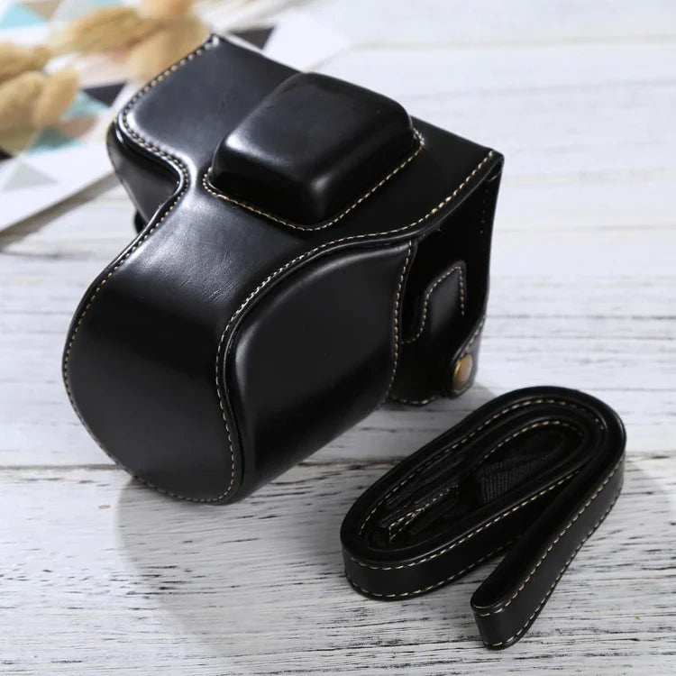 全身相機PU皮革保護包，帶背帶，適用於 Olympus EPL7 / EPL8，適用於 Olympus EPL8