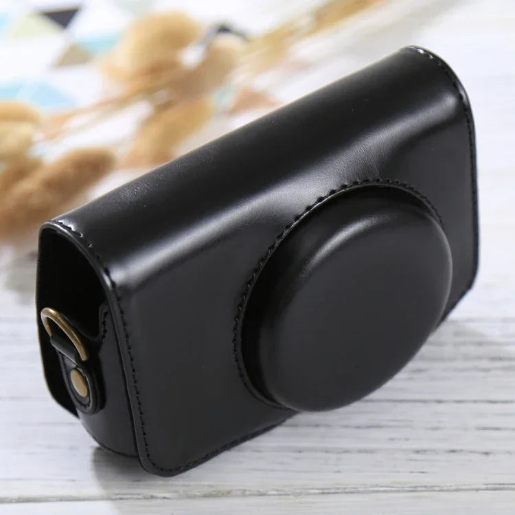 全身相機PU皮革保護包，帶背帶，適用於 Canon PowerShot SX730 HS / SX720 HS，適用於 SX730 HS