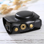 全身相機PU皮革保護包，帶背帶，適用於 Canon PowerShot SX730 HS / SX720 HS，適用於 SX730 HS