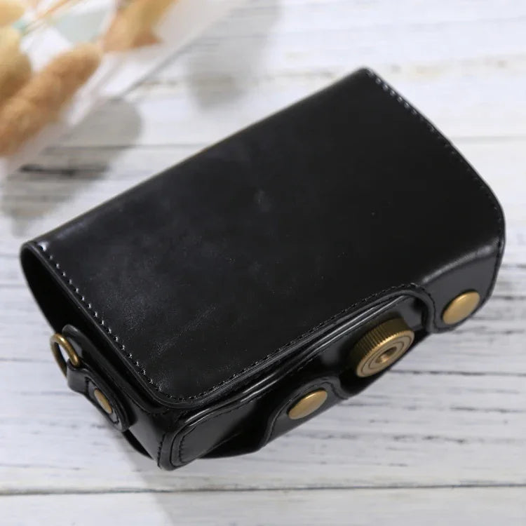 全身相機PU皮革保護包，帶背帶，適用於 Canon PowerShot SX730 HS / SX720 HS，適用於 SX730 HS