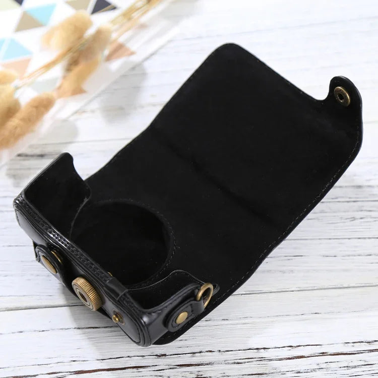 全身相機PU皮革保護包，帶背帶，適用於 Canon PowerShot SX730 HS / SX720 HS，適用於 SX730 HS