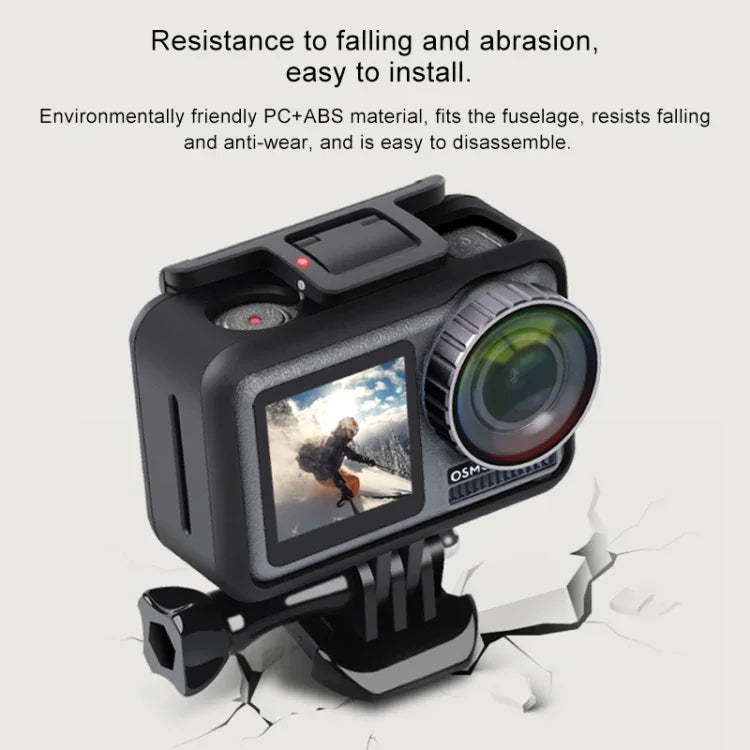 運動相機 PC+ABS 防震保護殼，適用 DJI Osmo Action 1，PC+ABS