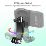 RUIGPRO 360度旋轉J型背包Rec-Mounts夾具夾鉗安裝配有螺絲，適用於GoPro HERO9 Black / HERO8 Black /HERO7 /6 /5、DJI Osmo Action、小蟻及其他運動相機
