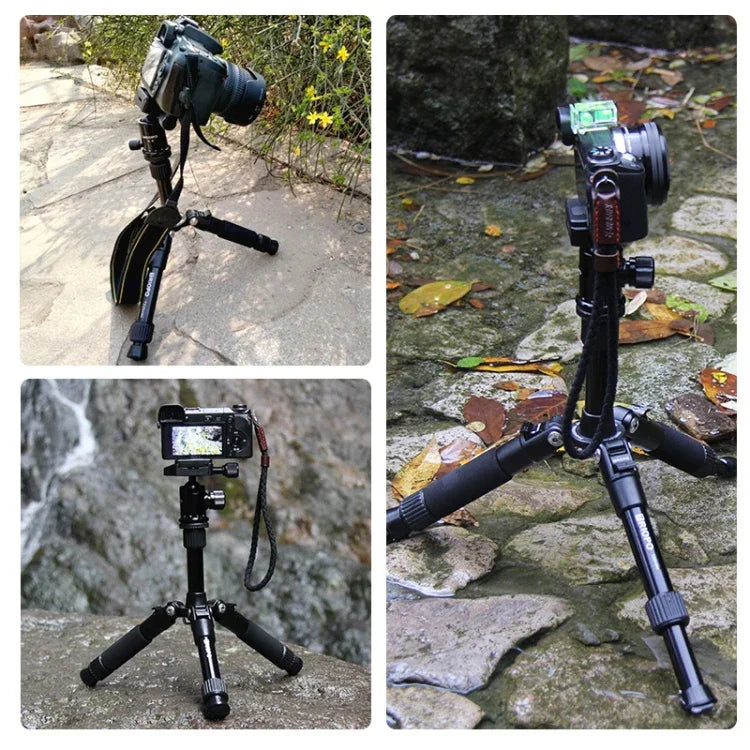 TRIOPO T226 可調式便攜鋁合金三腳架，附 D-0 球型雲台，適用於單眼相機，T226