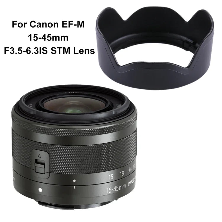 EW-53 鏡頭遮光罩，適用於Canon EF-M 15-45mm F3.5-6.3IS STM鏡頭，EW-53