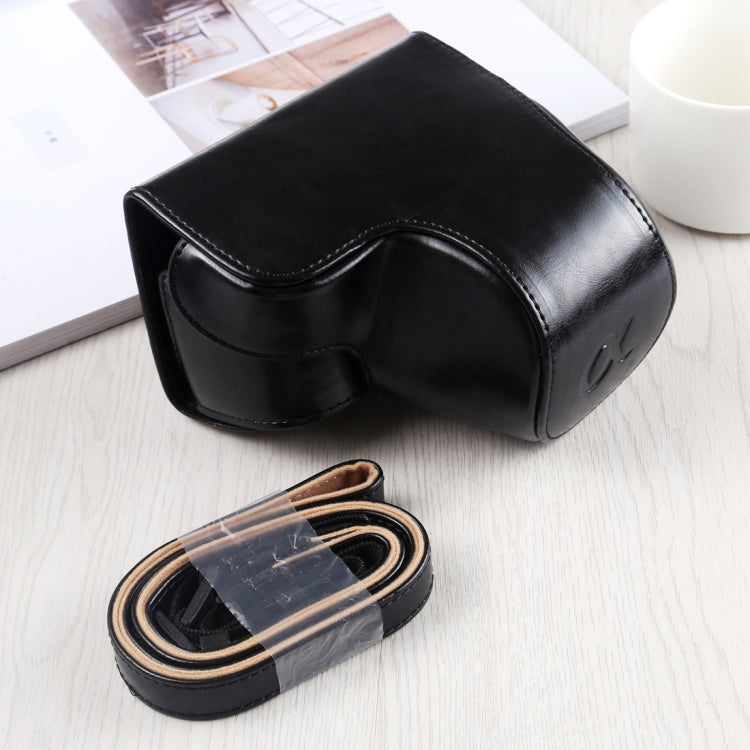 全身 PU 皮革相機包附背帶，適用於 Sony A6400 / ILCE-A6400，適用 Sony A6400