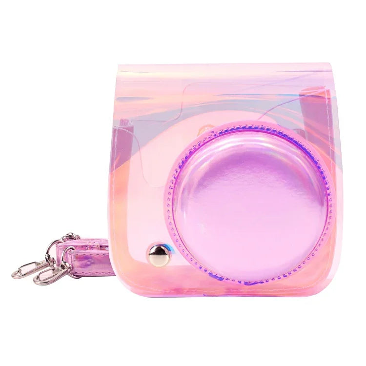 透明 Symphony PVC 相機包附肩帶，適用於 Fujifilm Instax mini 11，適用 Fujifilm Instax mini 11 (PVC)