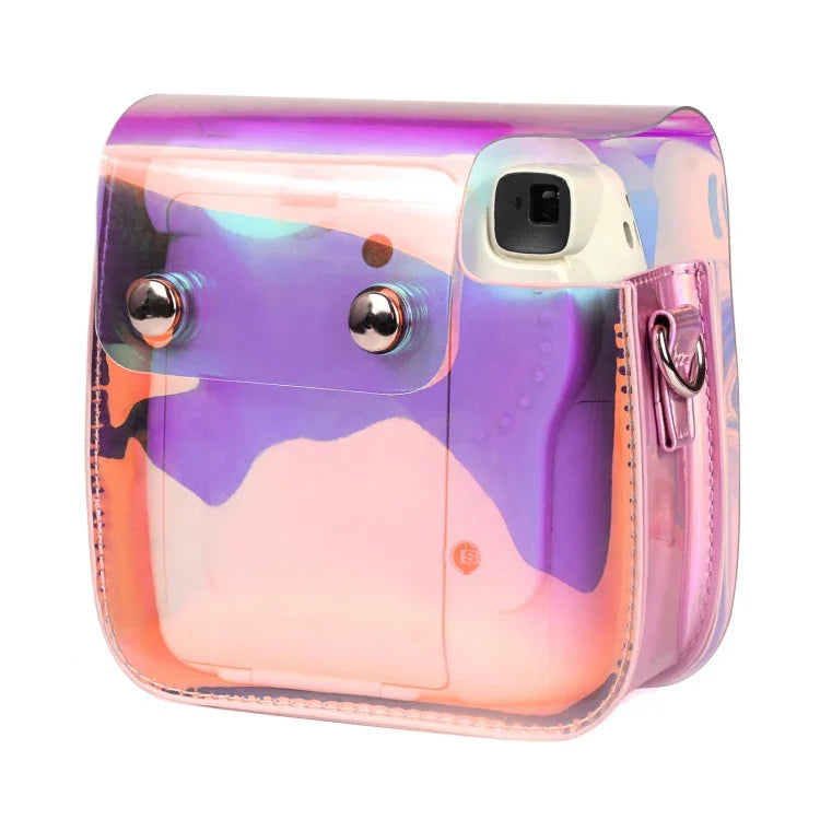 透明 Symphony PVC 相機包附肩帶，適用於 Fujifilm Instax mini 11，適用 Fujifilm Instax mini 11 (PVC)