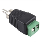 直流電源轉 RCA 公頭轉接器，直流轉 RCA 公頭