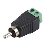直流電源轉 RCA 公頭轉接器，直流轉 RCA 公頭