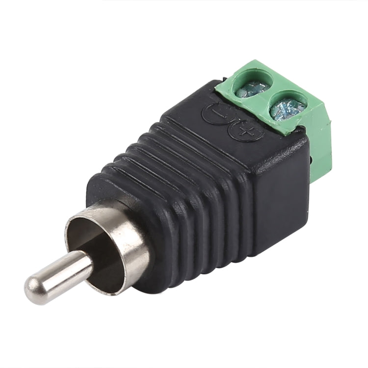 直流電源轉 RCA 公頭轉接器，直流轉 RCA 公頭