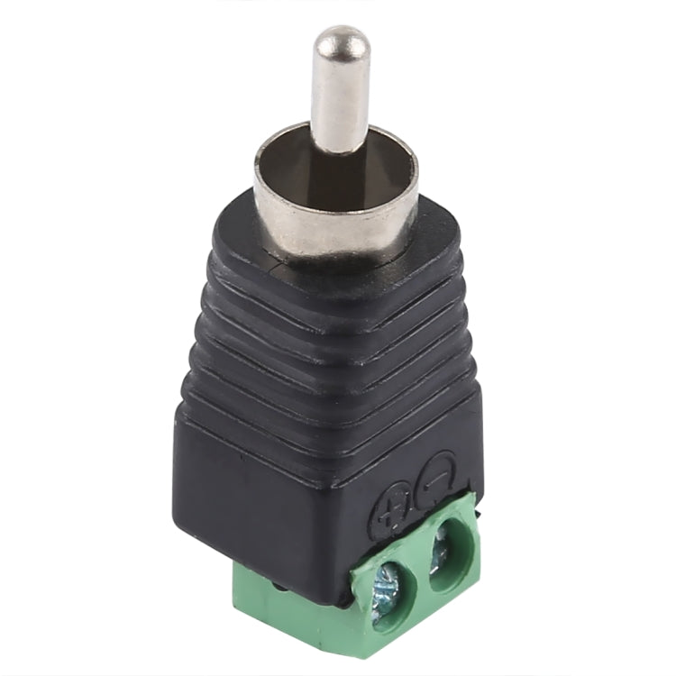 直流電源轉 RCA 公頭轉接器，直流轉 RCA 公頭