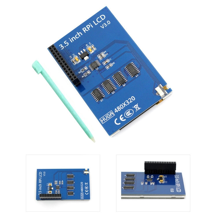3.5 吋 LCD TFT 觸控螢幕顯示器，附觸控筆，適用 Raspberry Pi