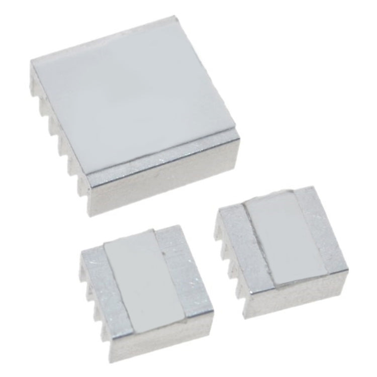 3 合 1 鋁製散熱片散熱墊，適用 Raspberry Pi 3 / 2