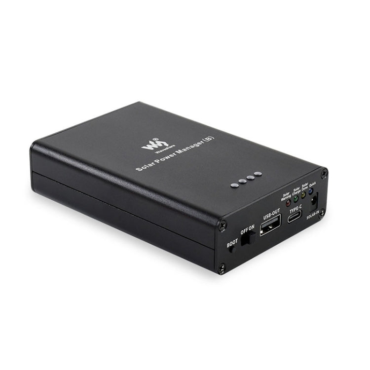 Waveshare 太陽能電源管理器，內建 10000mAh 鋰聚合物電池，支援 6V~24V 太陽能板，型號 19799