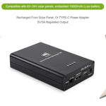 Waveshare 太陽能電源管理器，內建 10000mAh 鋰聚合物電池，支援 6V~24V 太陽能板，型號 19799
